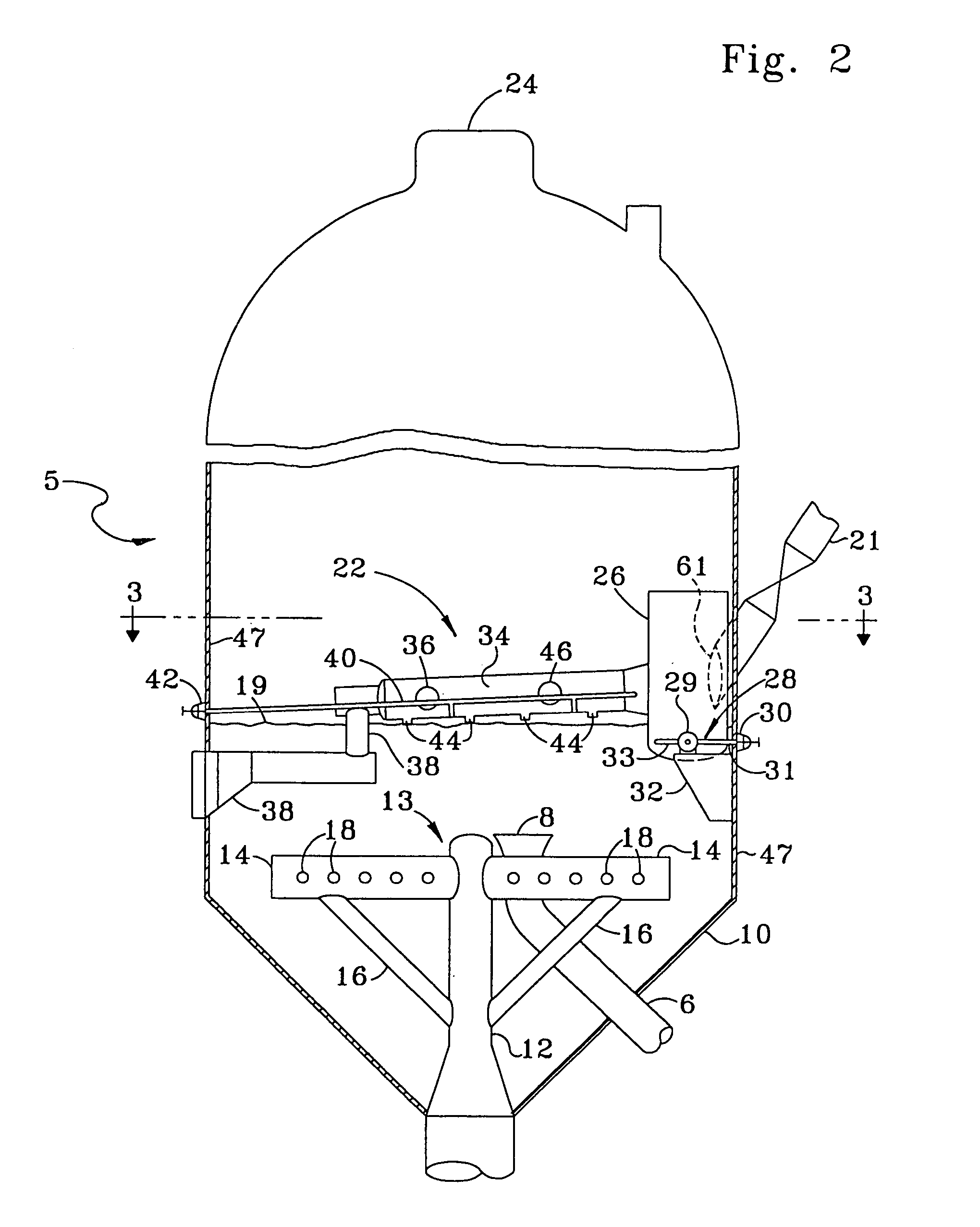 FCC spent catalyst distributor