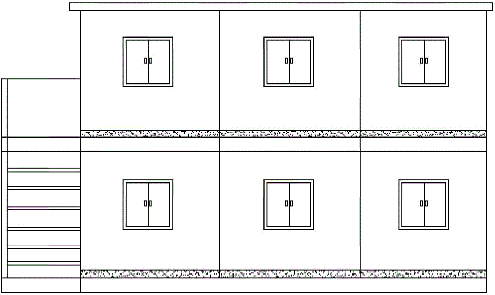 Novel container fireproof and dampproof floor