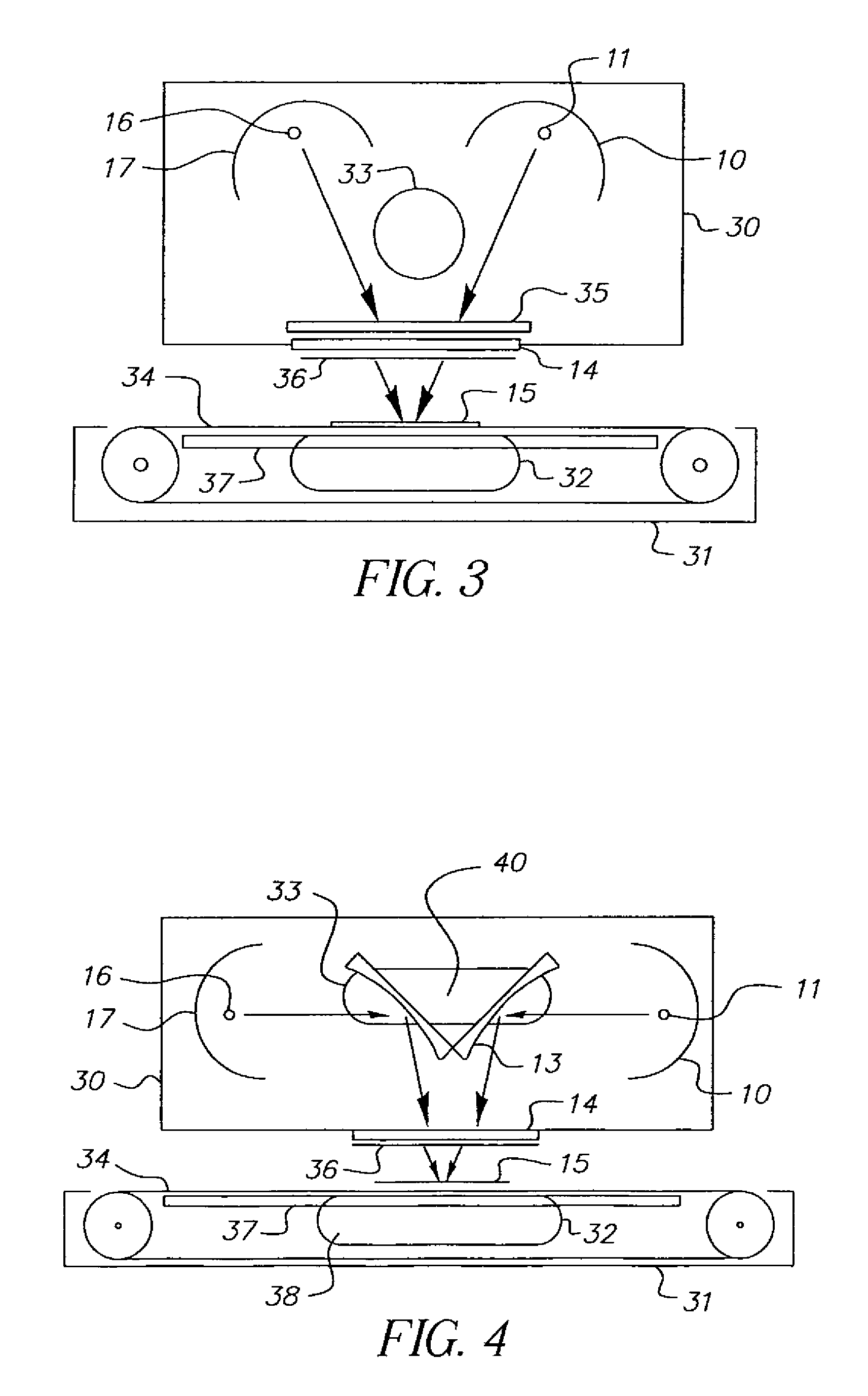 UV cure equipment with combined light path