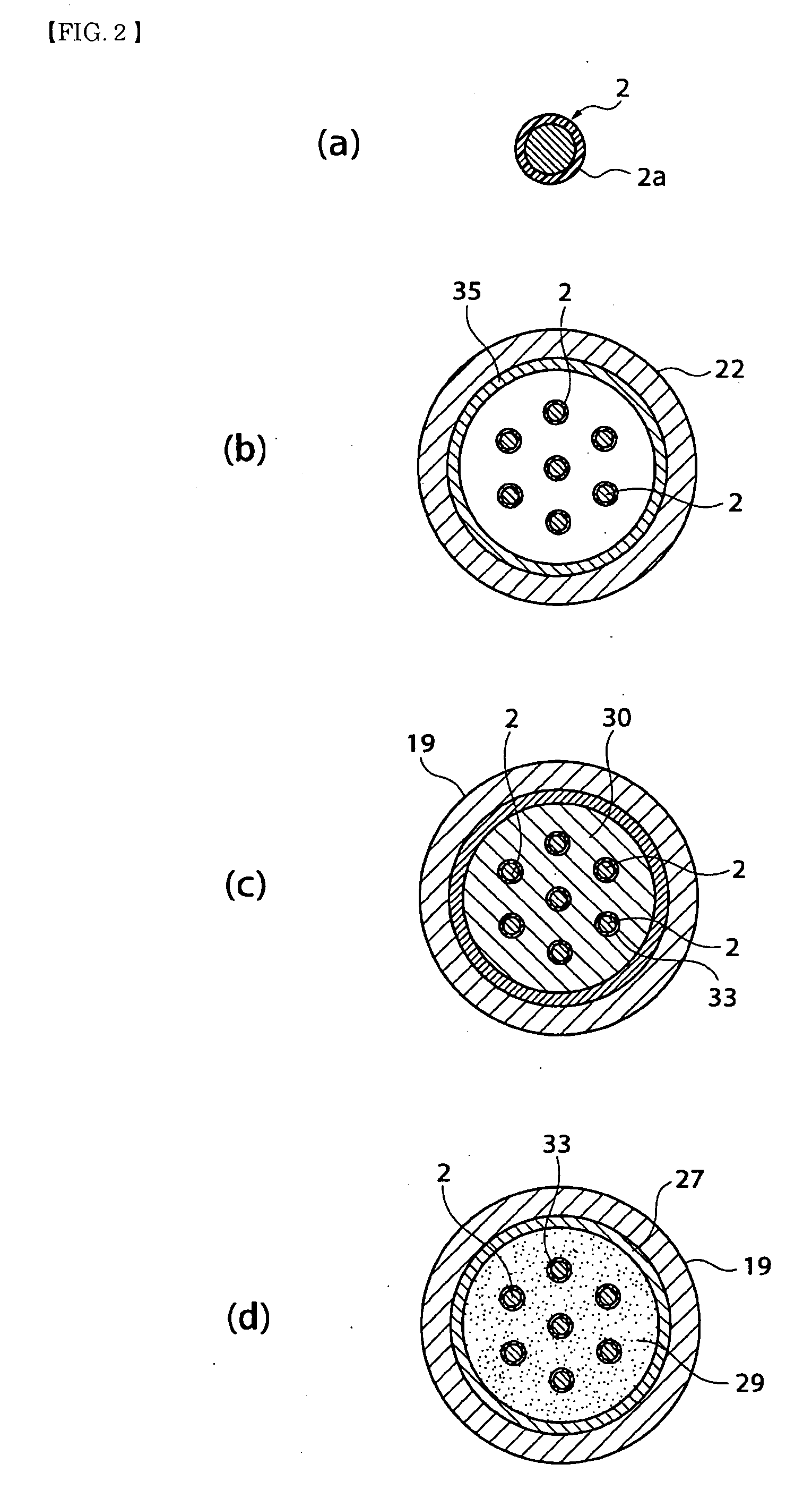 Structure for a cable connection head