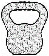 Manufacturing method of plastic steel kettle dumbbell