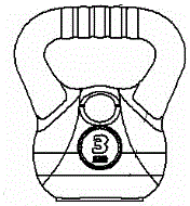 Manufacturing method of plastic steel kettle dumbbell