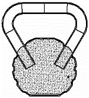 Manufacturing method of plastic steel kettle dumbbell