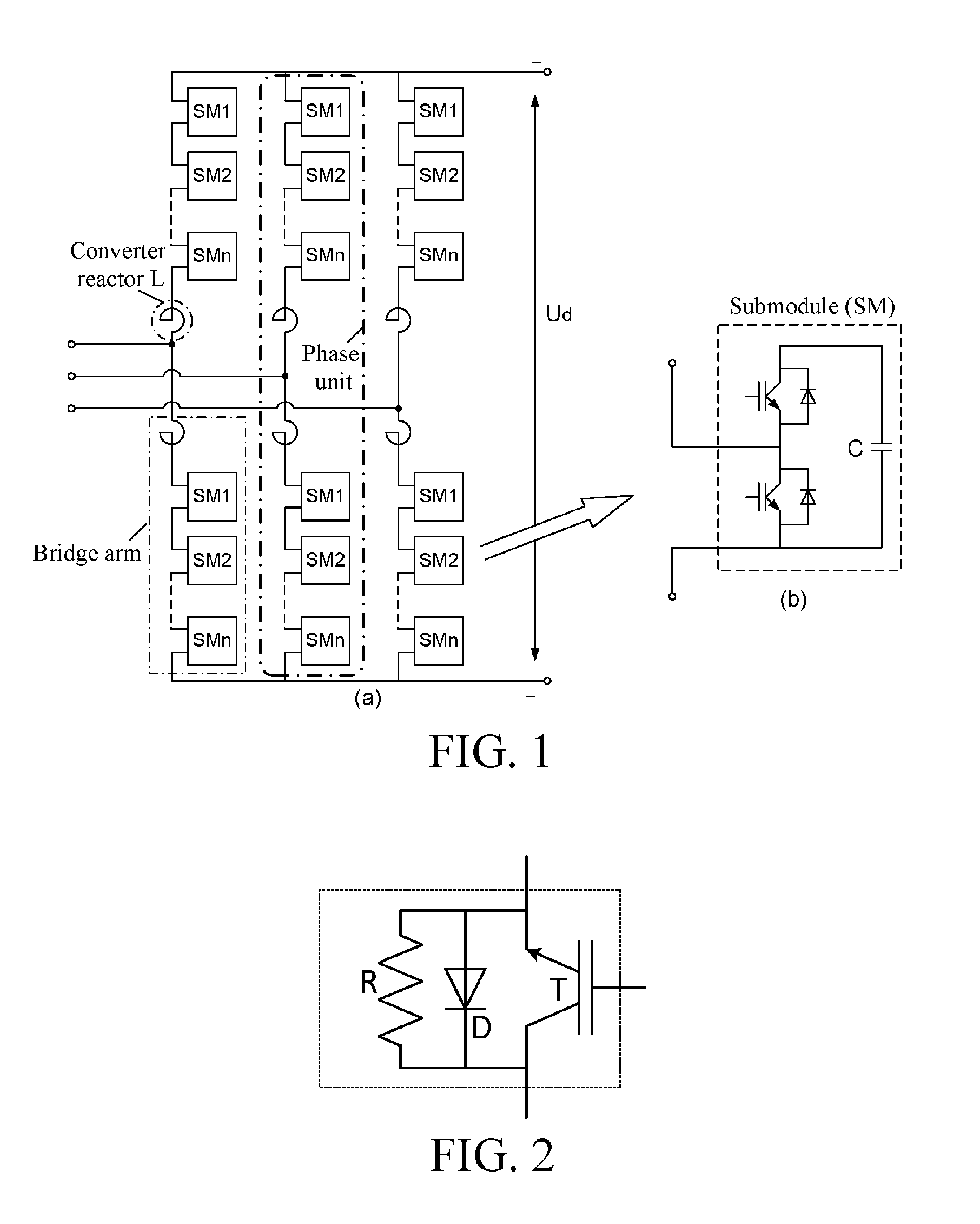 Direct-current power transmission protection device, converter and protection method