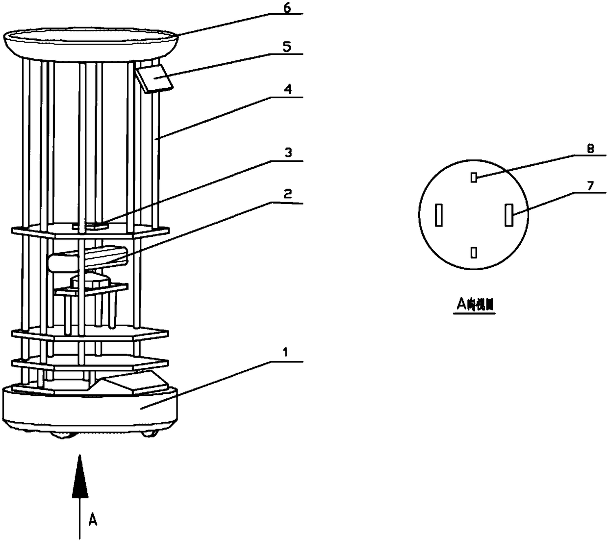 ROS-based catering robot and use method thereof