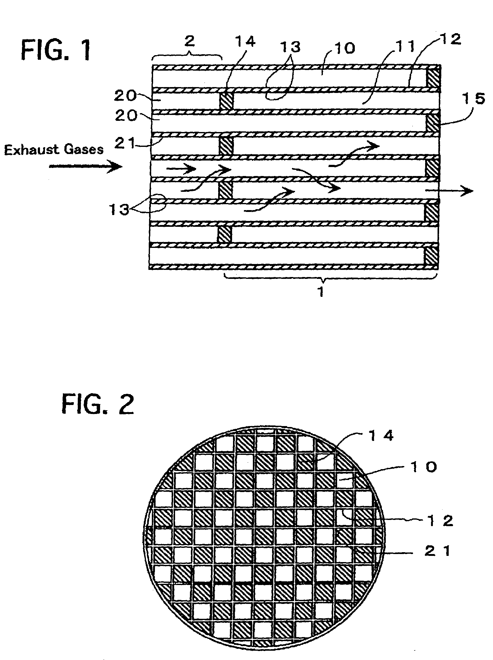 Filter catalyst for purifying exhaust gases