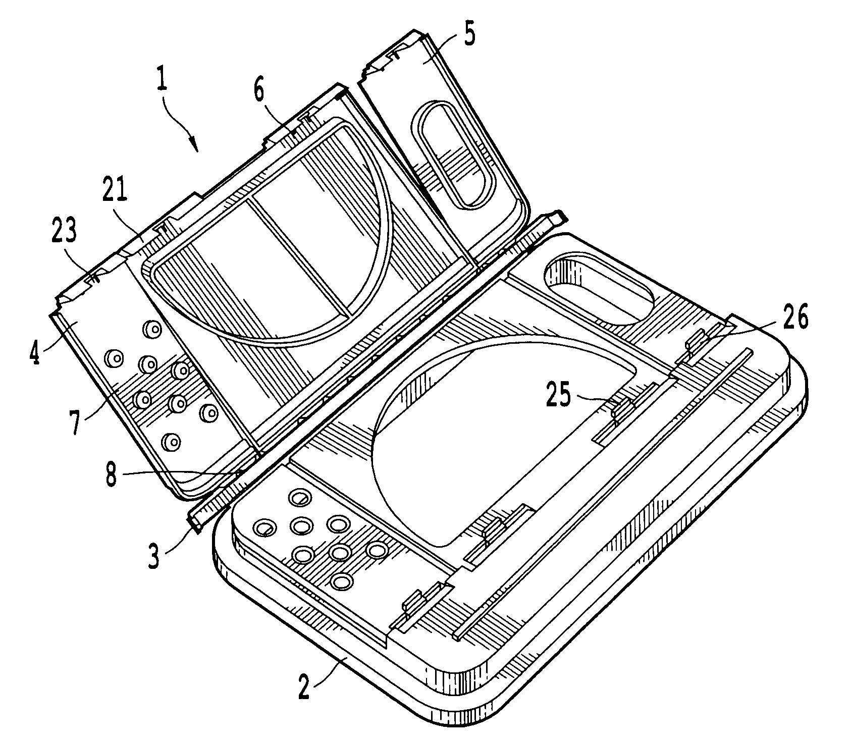 Tamper resistant container with locking rim