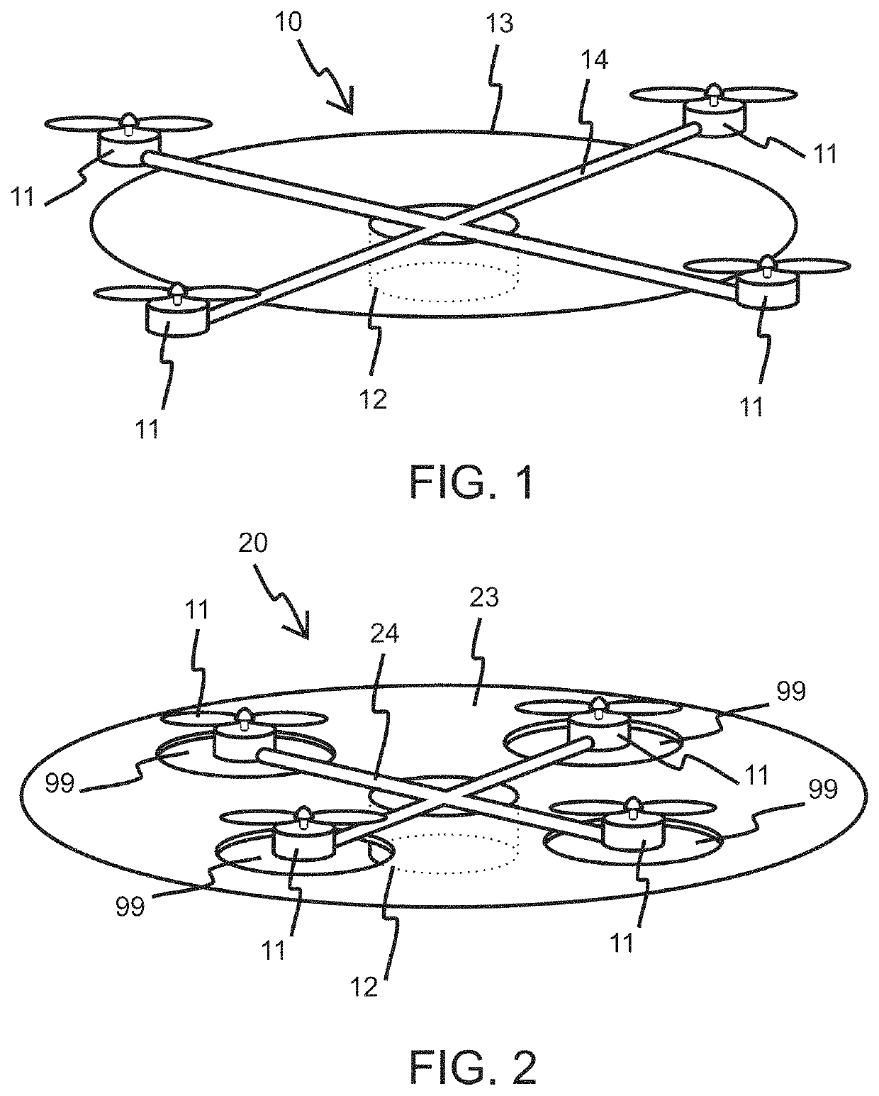 Shadow casting drone