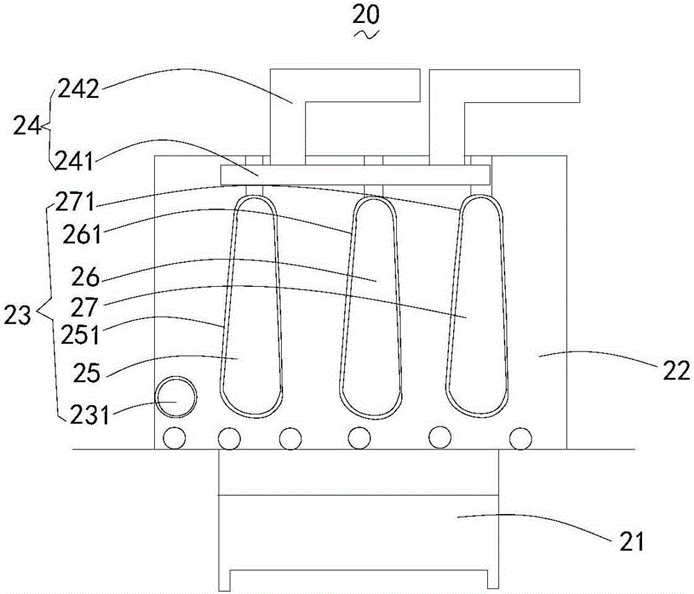 Production device of environment-friendly magnesium oxide decorative plate