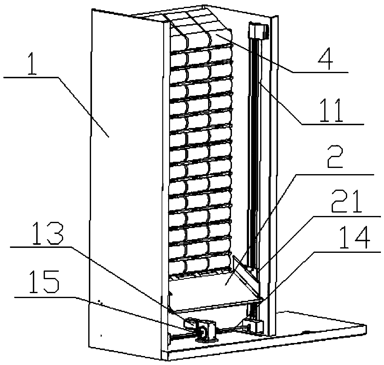 A vending cabinet