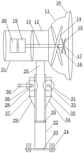 A lifting type wind energy electric rotating blade