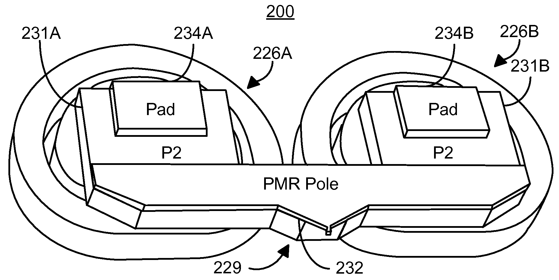 Magnetic writer having a split yoke