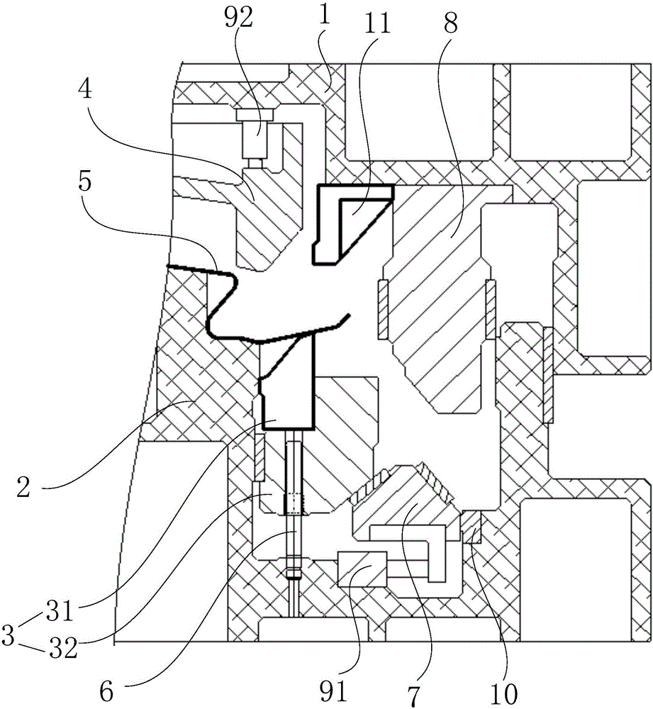 Automobile roof stamping die and machining apparatus