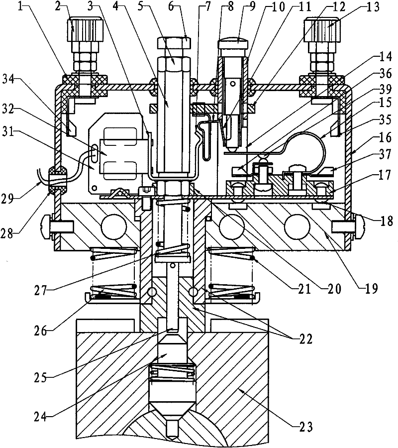 Shock resistant continuous measurement type shift contactor