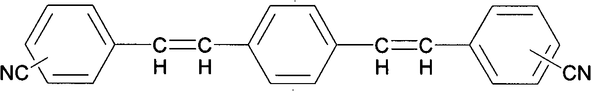 Method for preparing dicyano-1,4phenylethenes asymmetric fluorescent whitener