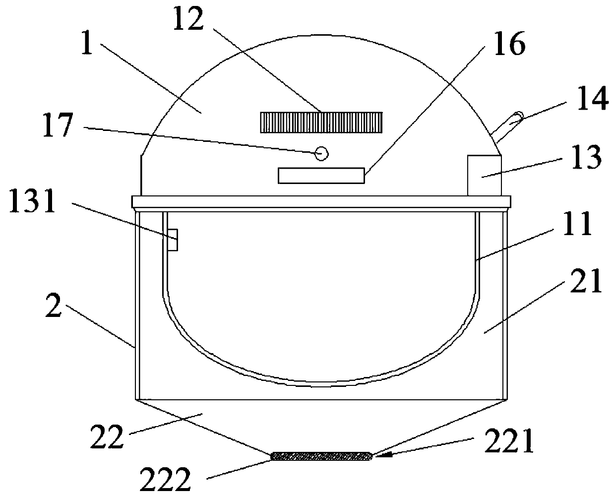 Integral protective hood