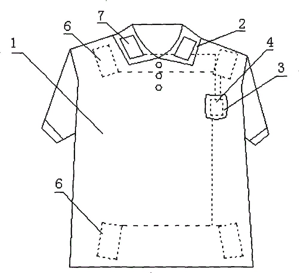 Fitness-keeping health-care low-cost flame-retardant garment