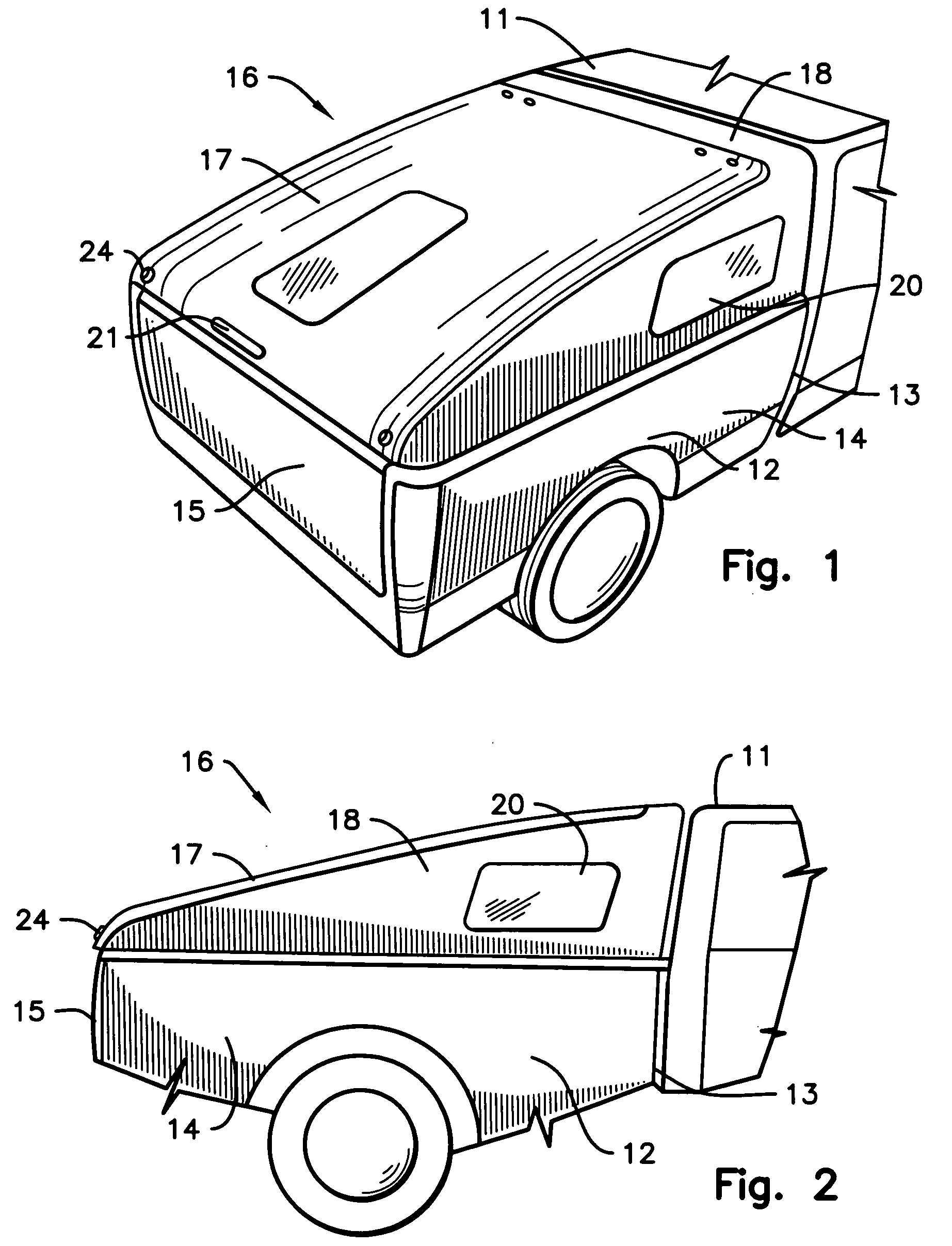 Aerodynamic transformable truck cap assembly