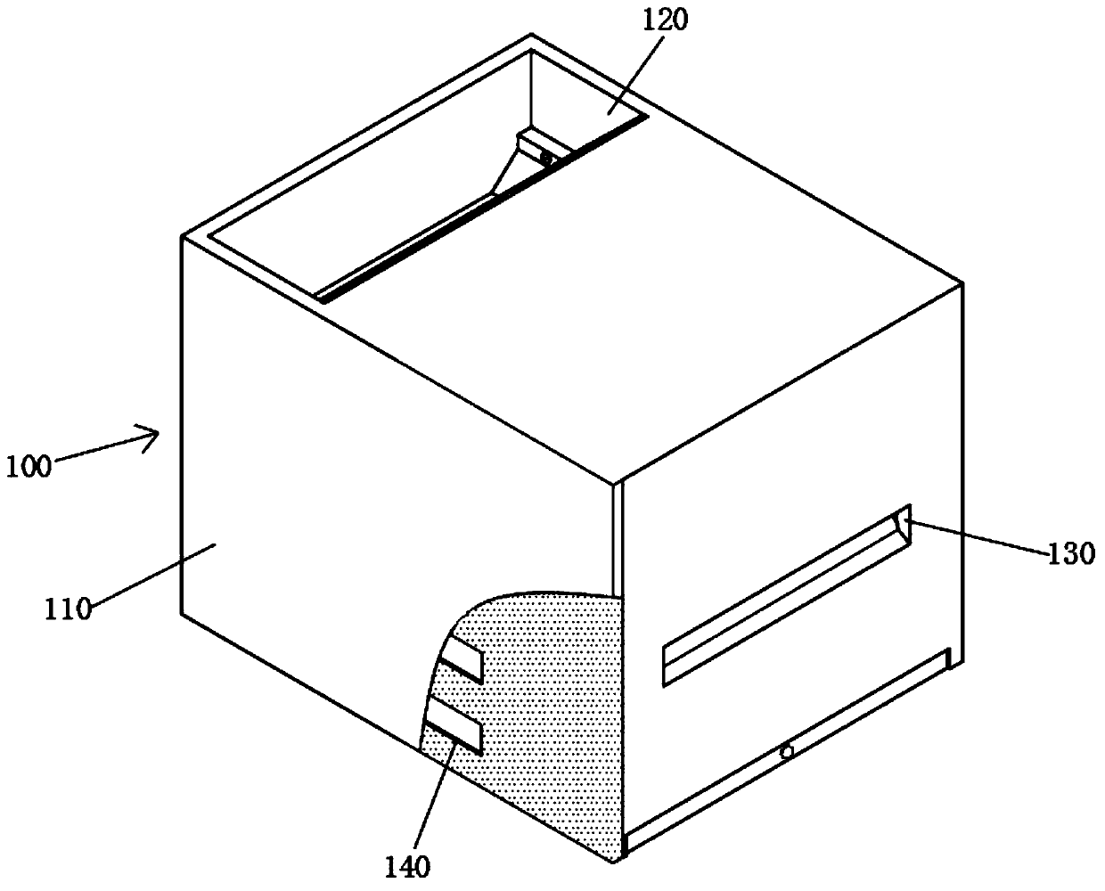 Environment-friendly construction waste treatment pool