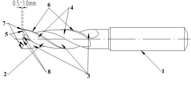 Drill bit with low chisel edge