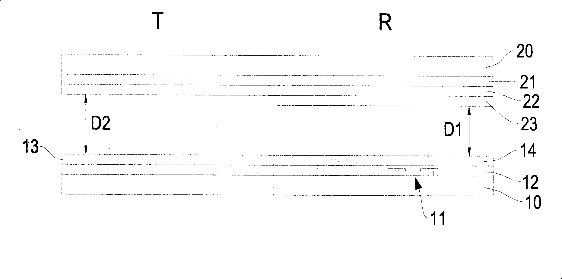 Half-penetration and reflection type liquid crystal panel