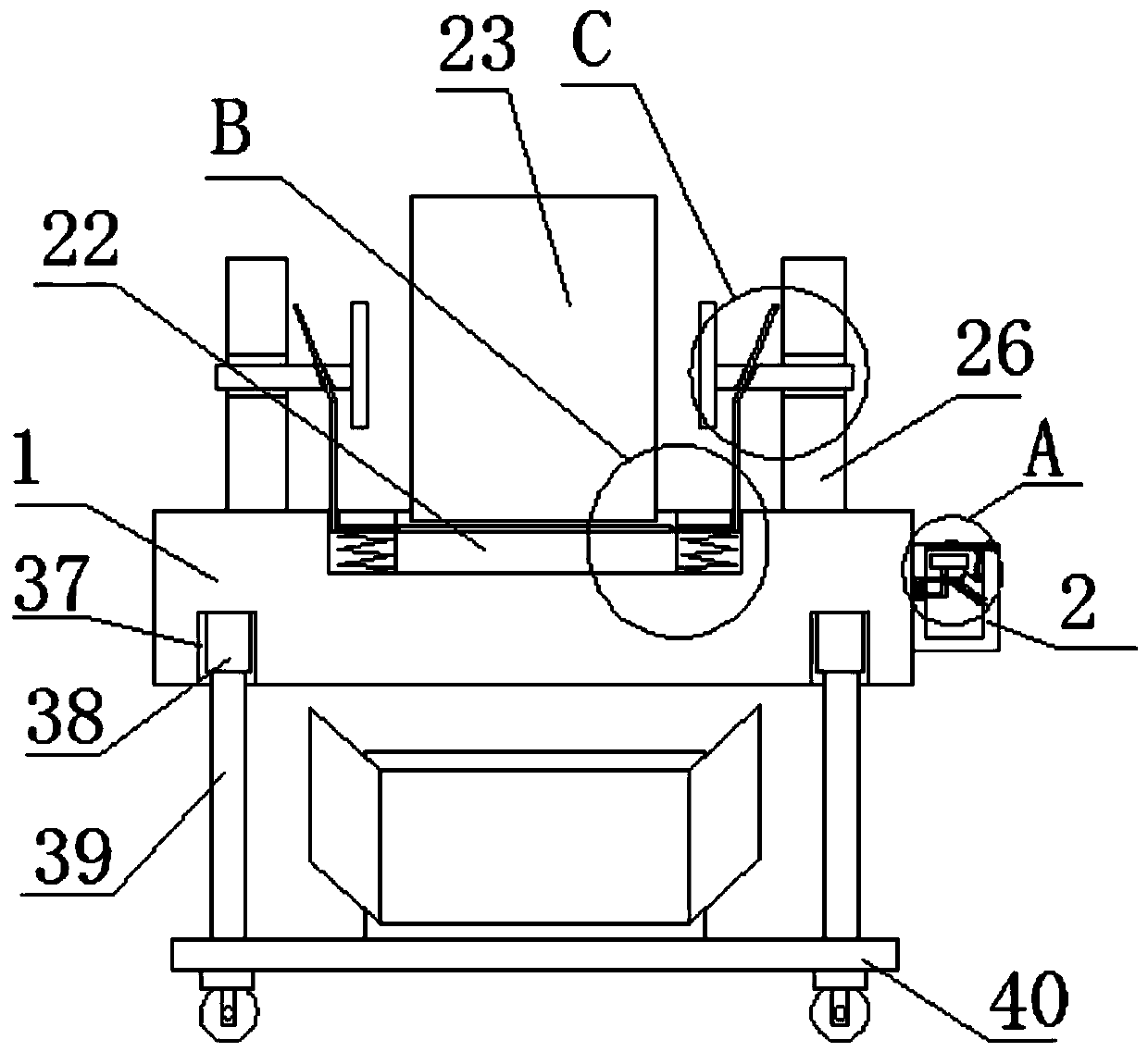 Monitoring device with good convenience of surgical nursing