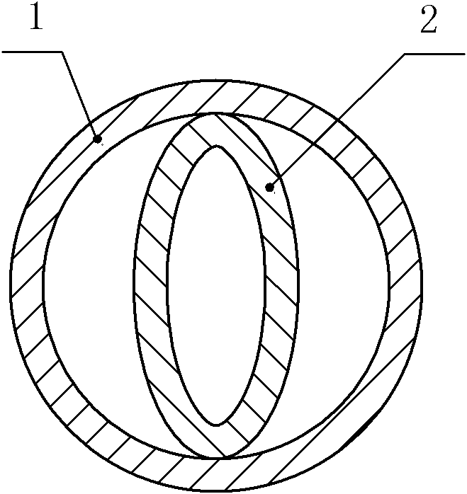 Elliptical continuous twisted tube coaxial heat exchanger