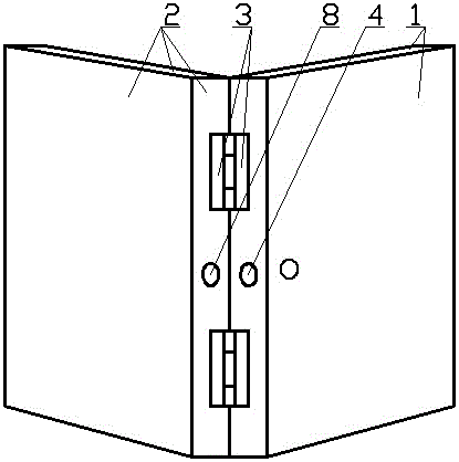 Folding refrigerator door