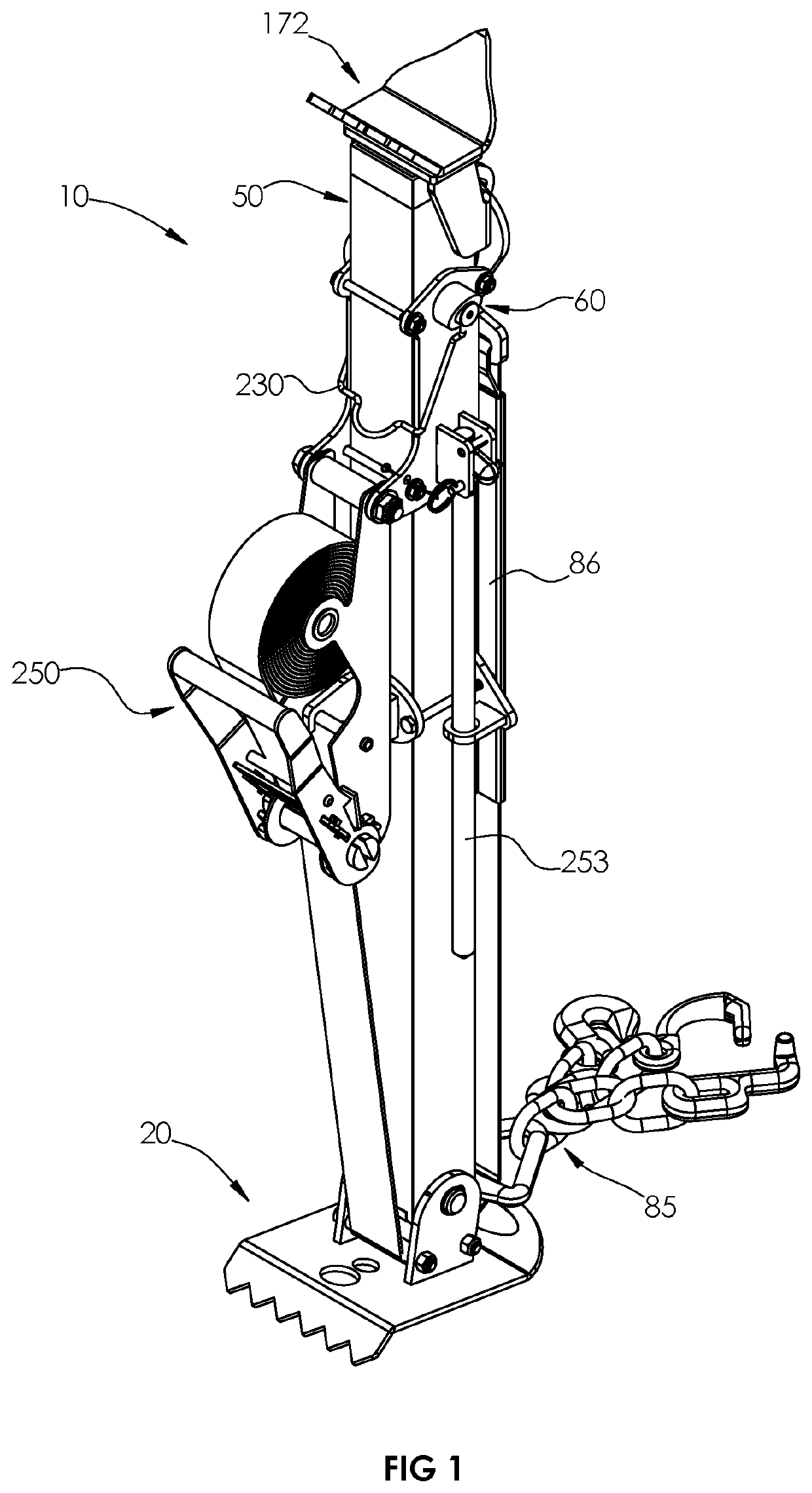 Telescoping stabilization strut system