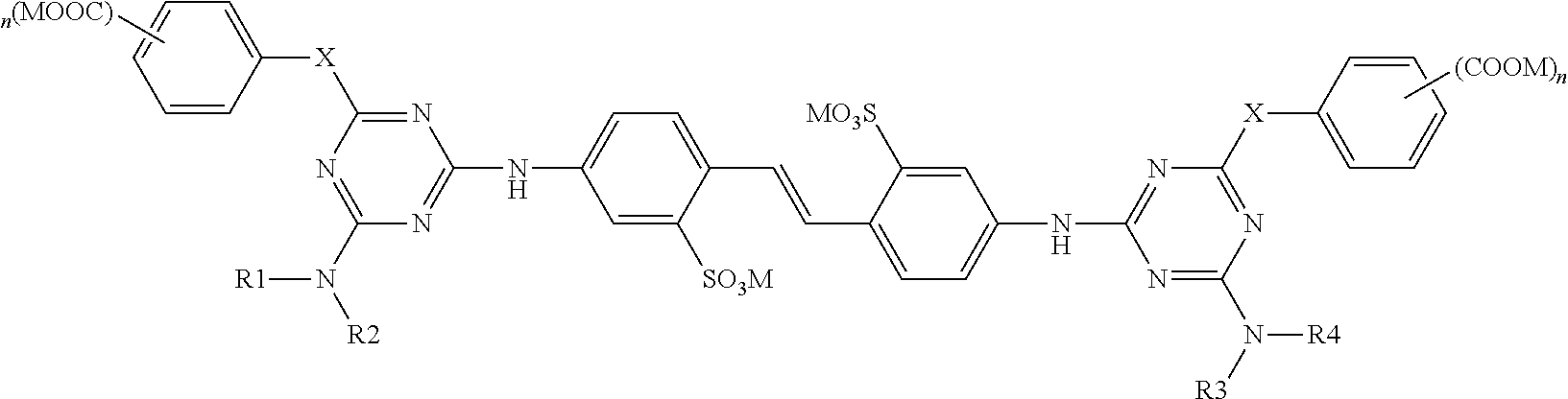 Disulfo-type fluorescent whitening agents