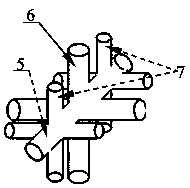 Method for treatment of heavy hydrocarbon raw material with up-flow reactor