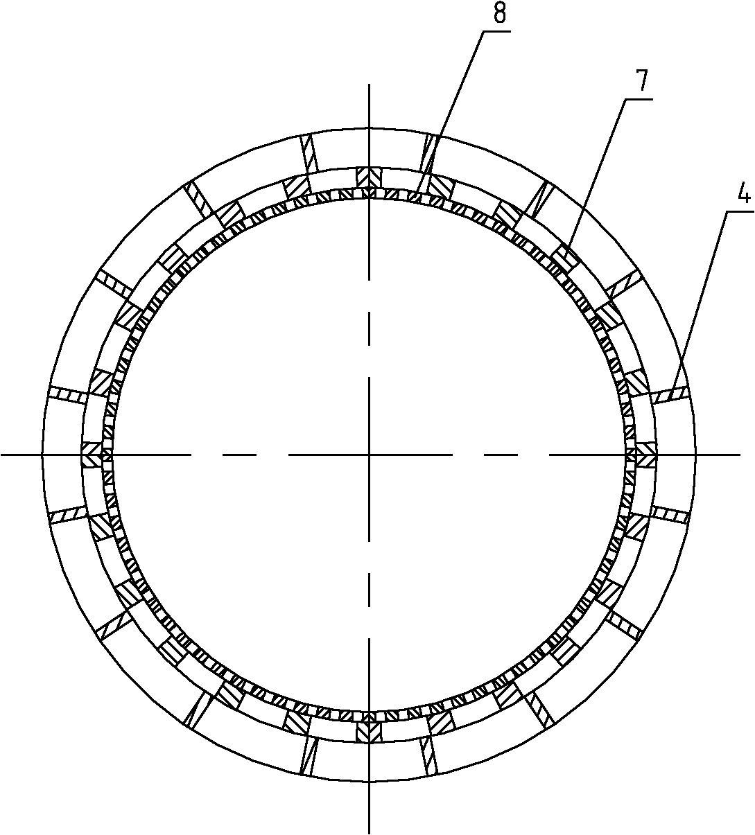 Screen cloth of spiral press master and spiral press master containing same