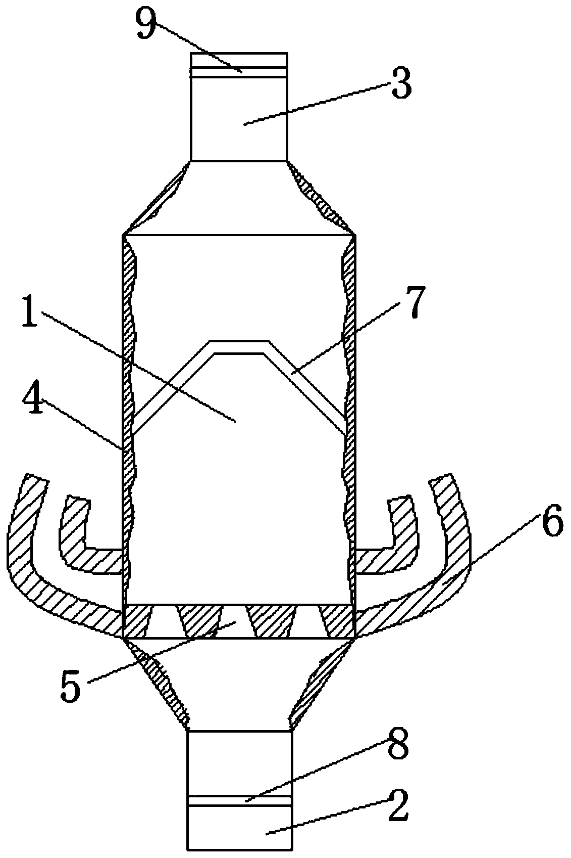 Agricultural tractor chimney denoising device