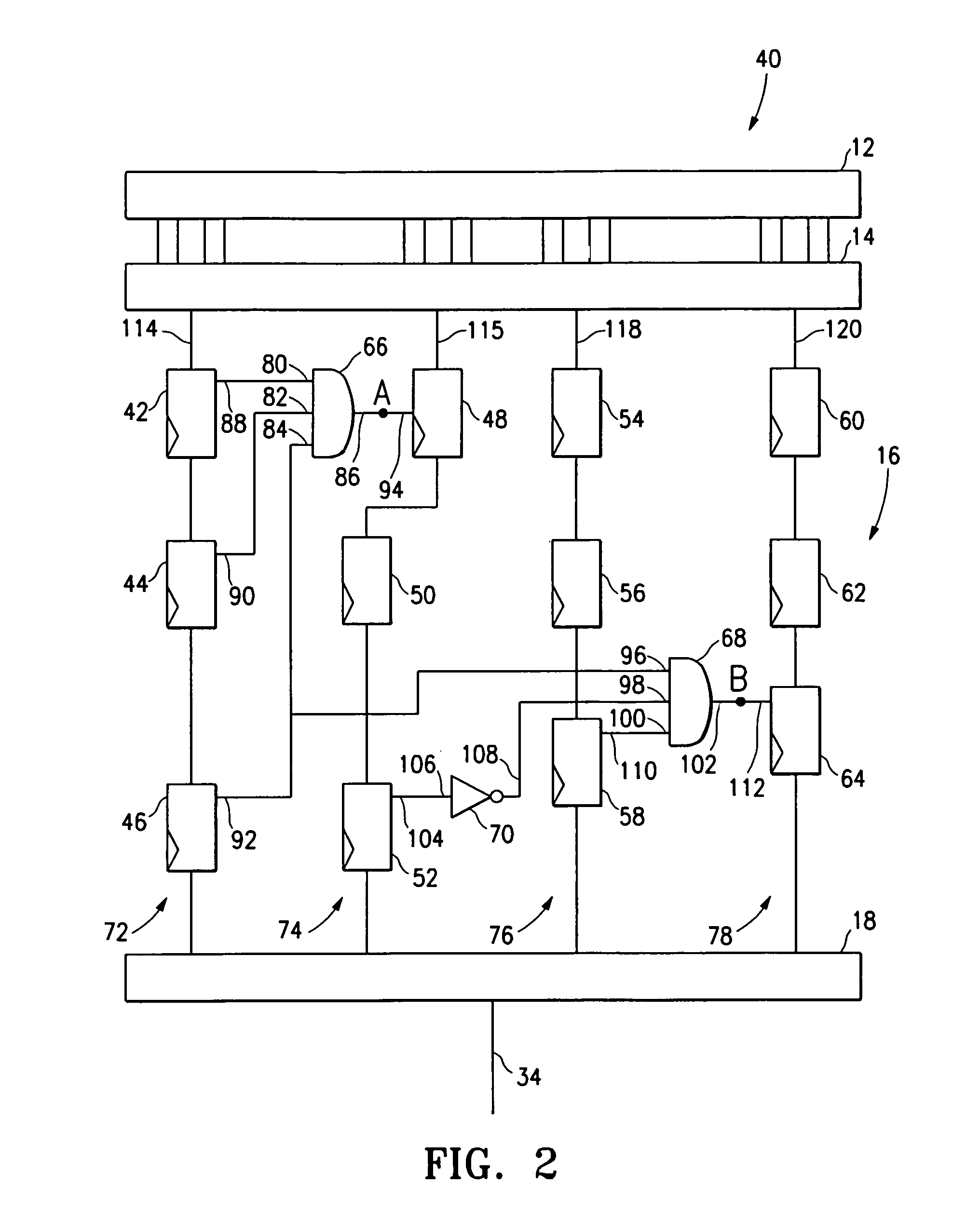 Circuit apparatus and method for testing integrated circuits using weighted pseudo-random test patterns