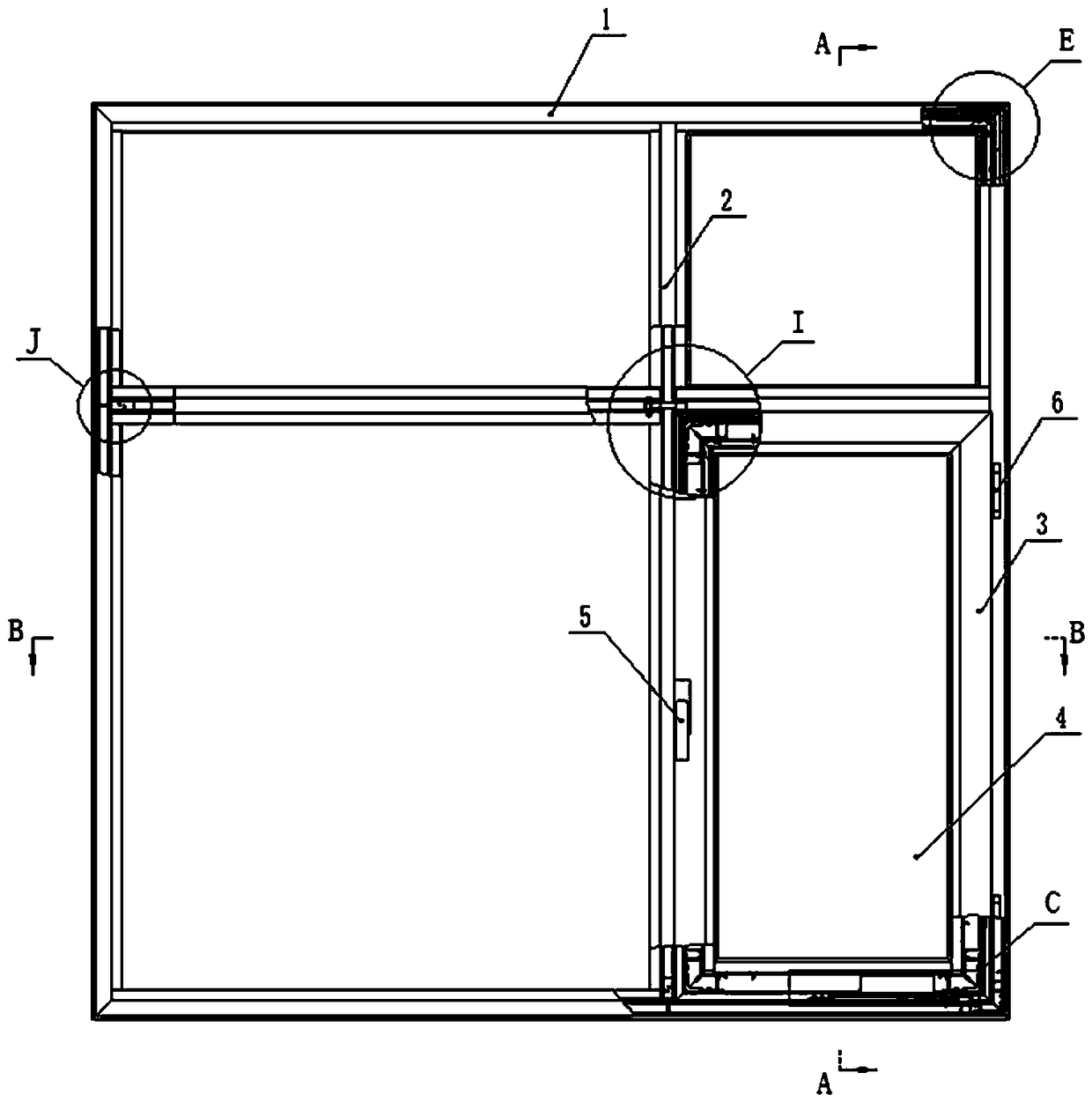 Multi-functional steel-aluminum composite door window system