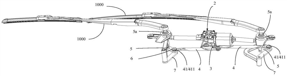 Driving device of wiper blade, wiper system and automobile