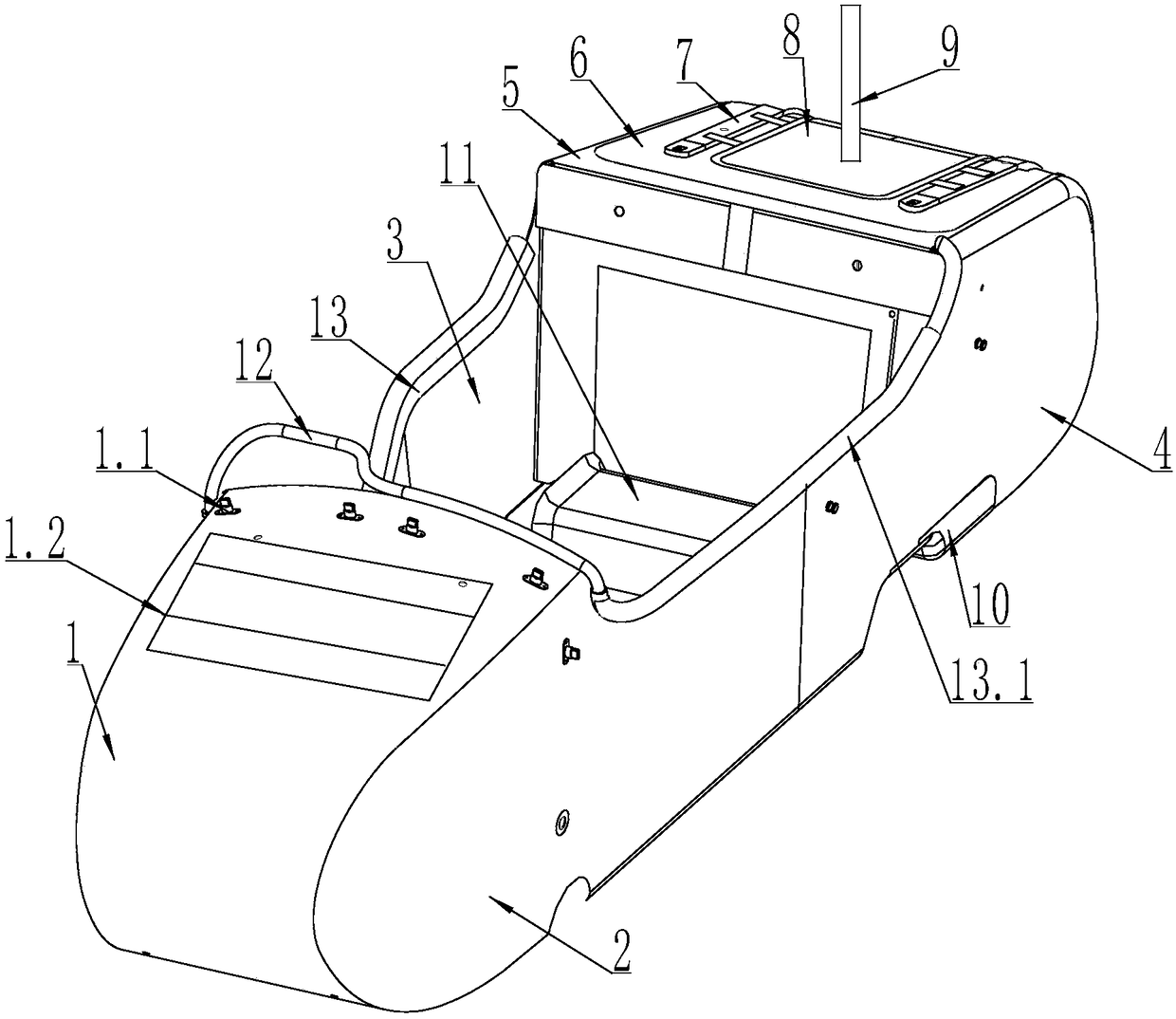 Side car production technology for three-wheeled motorcycle with side car