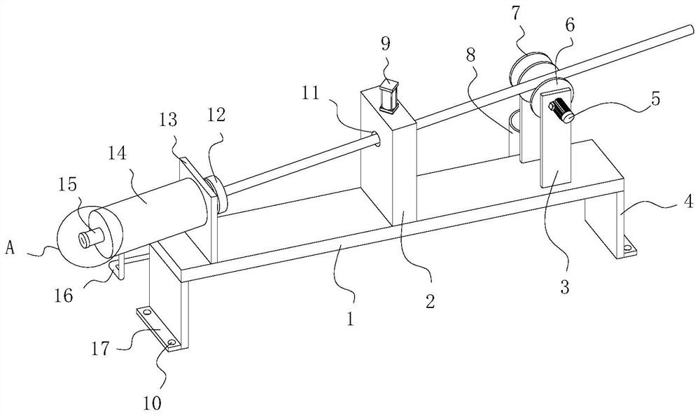 Equidistant cutting device based on building construction and implementation method