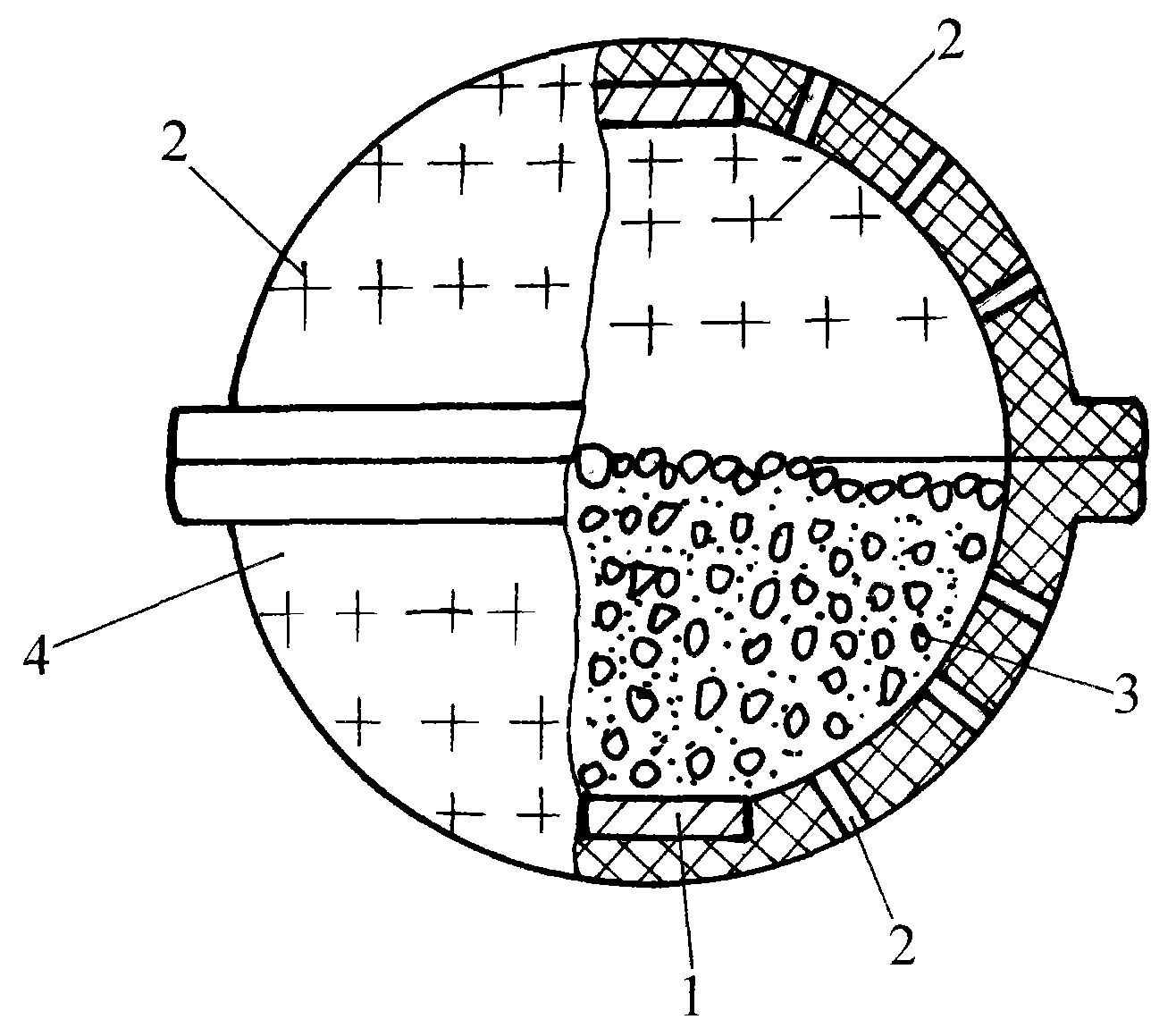 Washing ball with bleaching and sterilizing functions