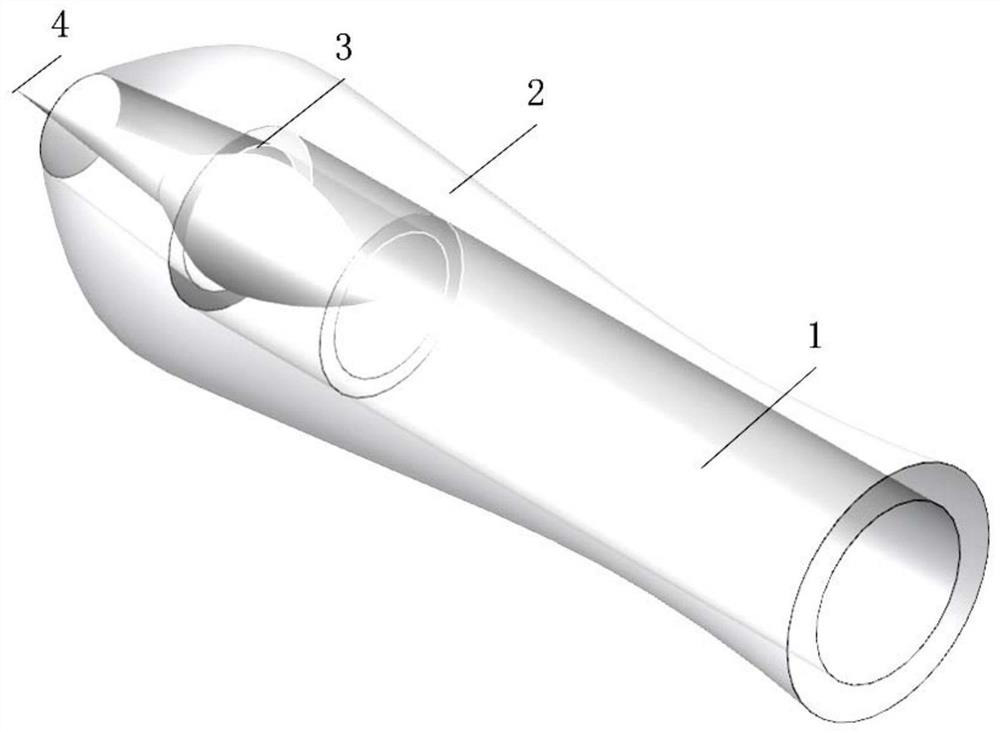 Series turbine/bimodal ramjet combined engine modal conversion device