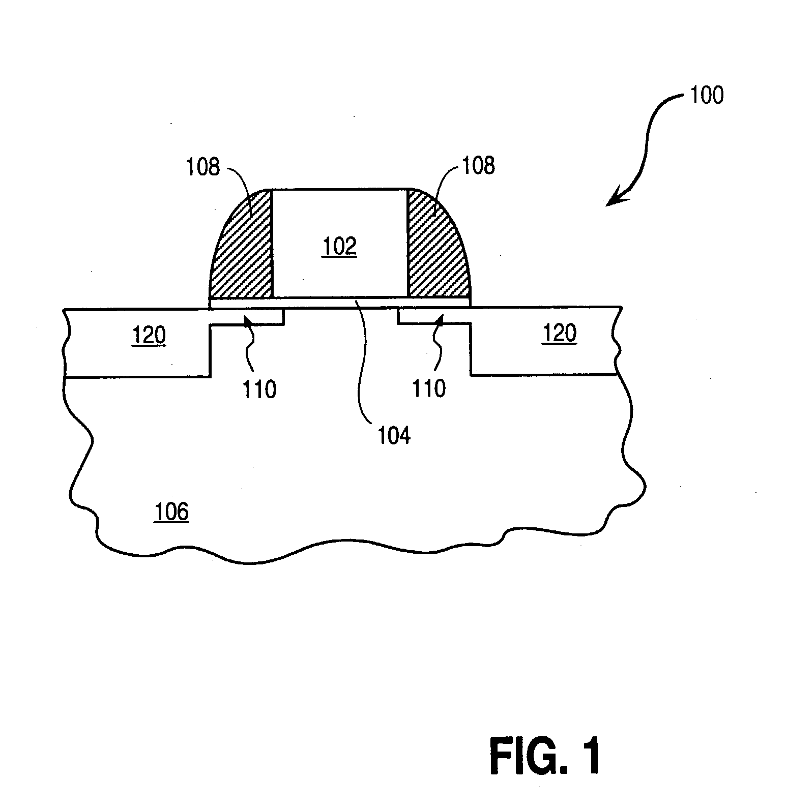 Novel MOS transistor structure and method of fabrication