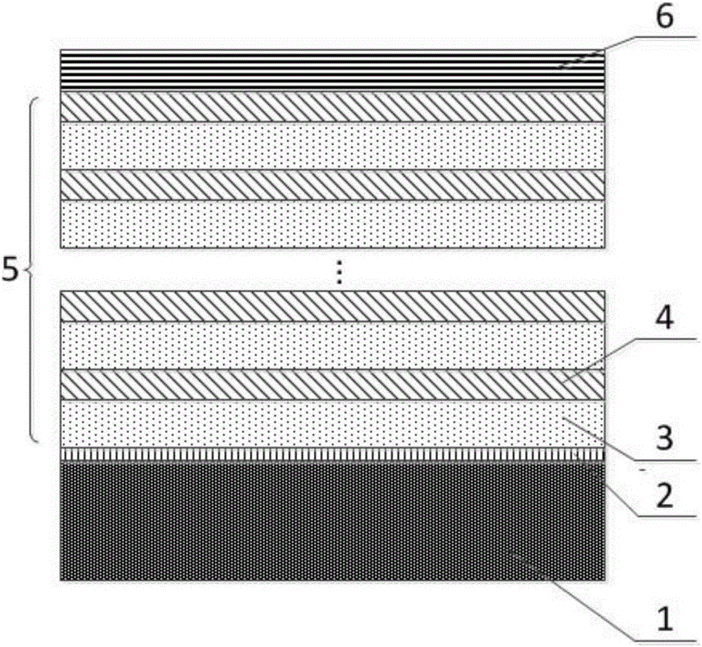 CoCr/Ti extreme ultraviolet multilayer film intraocular crystal monochromator prepared through nitrogen reactive sputtering and manufacturing method thereof