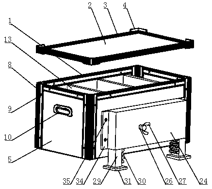 Detachable polymer circulation box capable of being repeatedly recycled