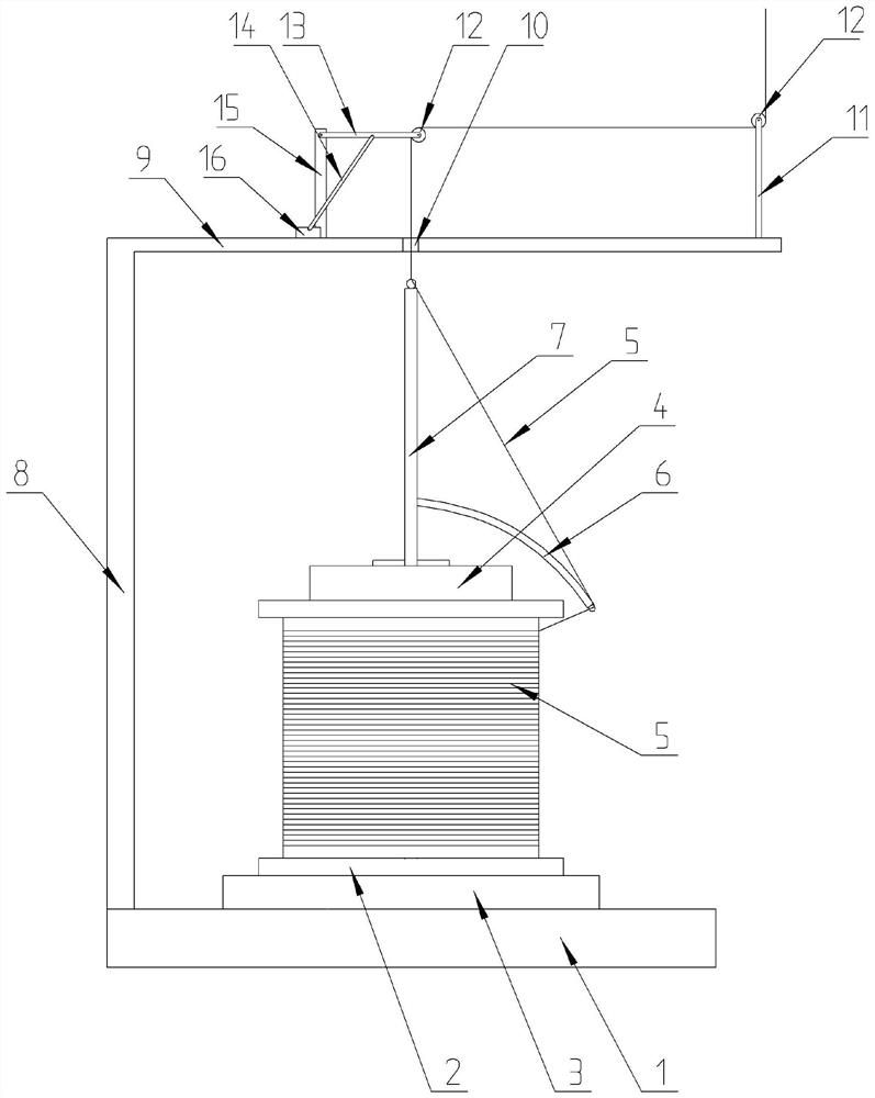 Pay-off device of wire drawing machine for cable production