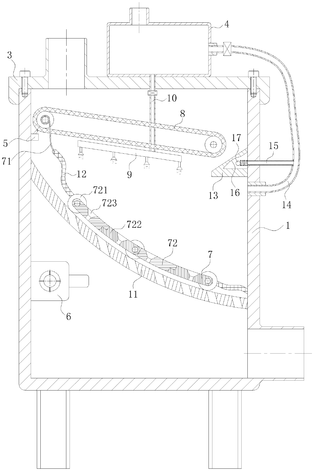 Integrated organic contaminated soil remediation system