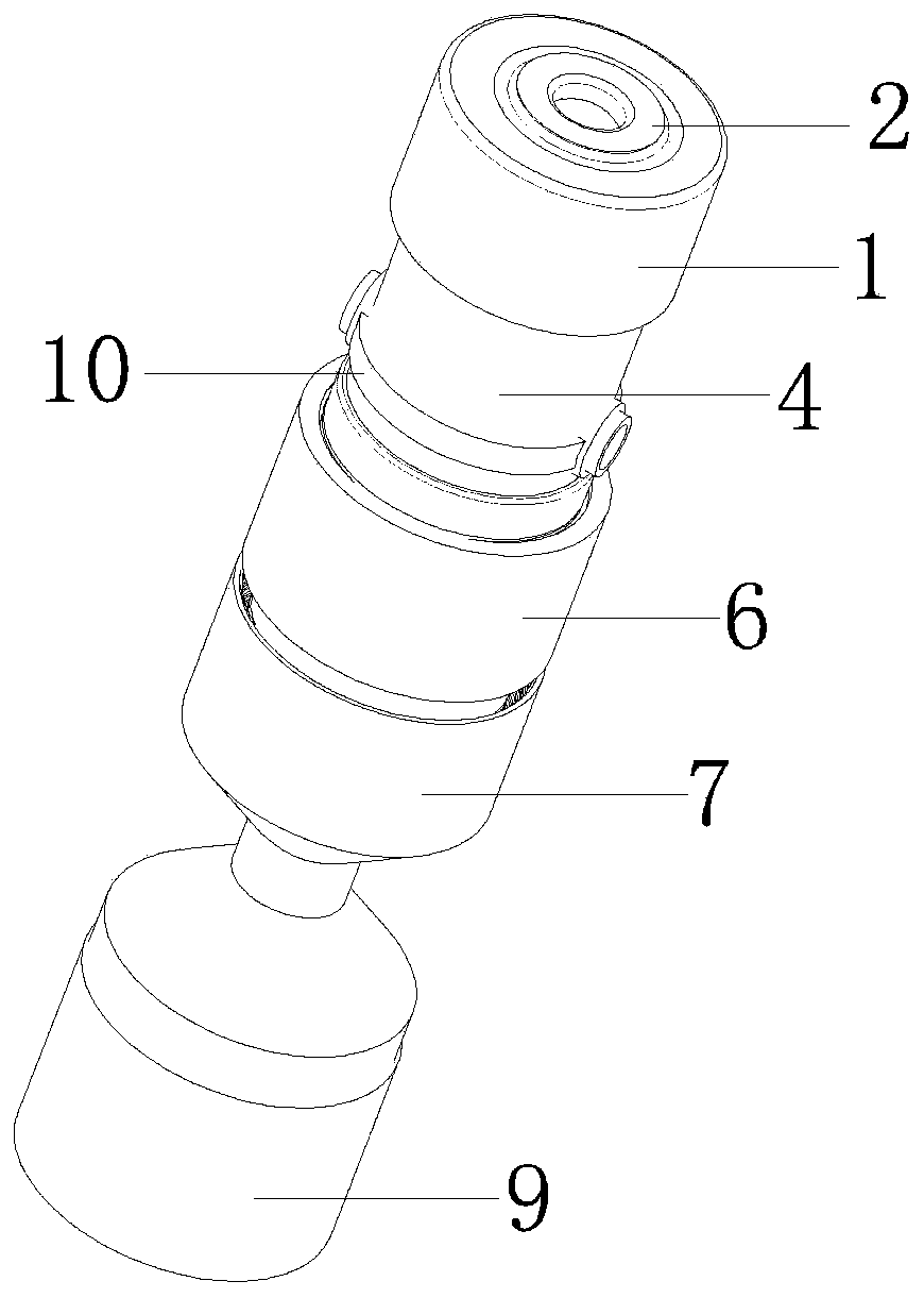 Combined blood component separation utensil