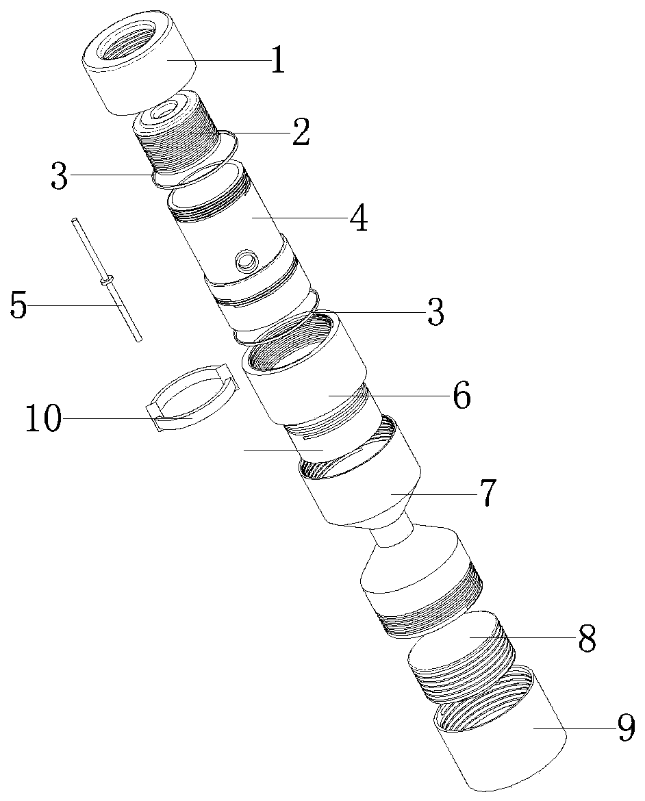 Combined blood component separation utensil