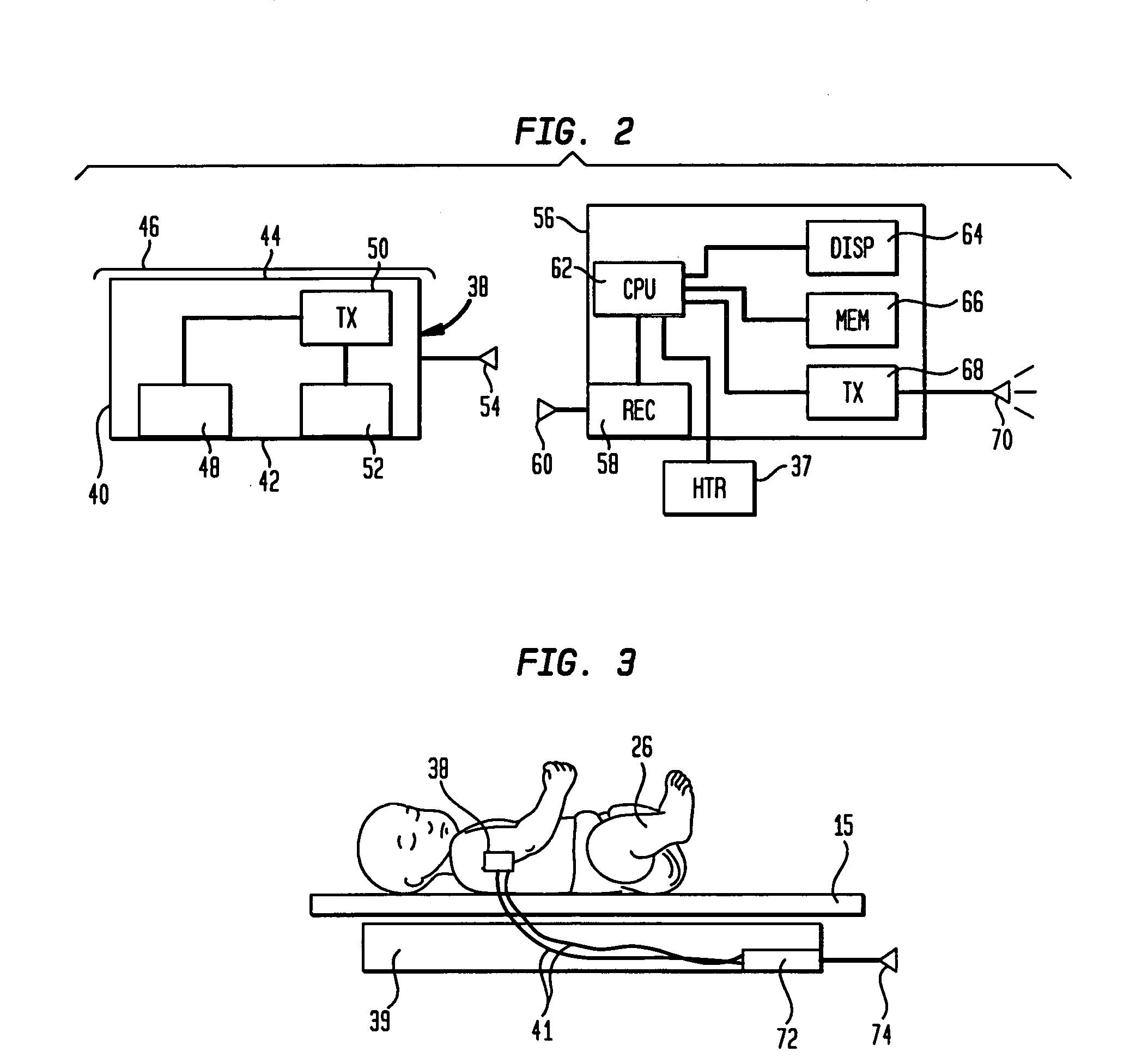 Telemetry sensing system for infant care apparatus