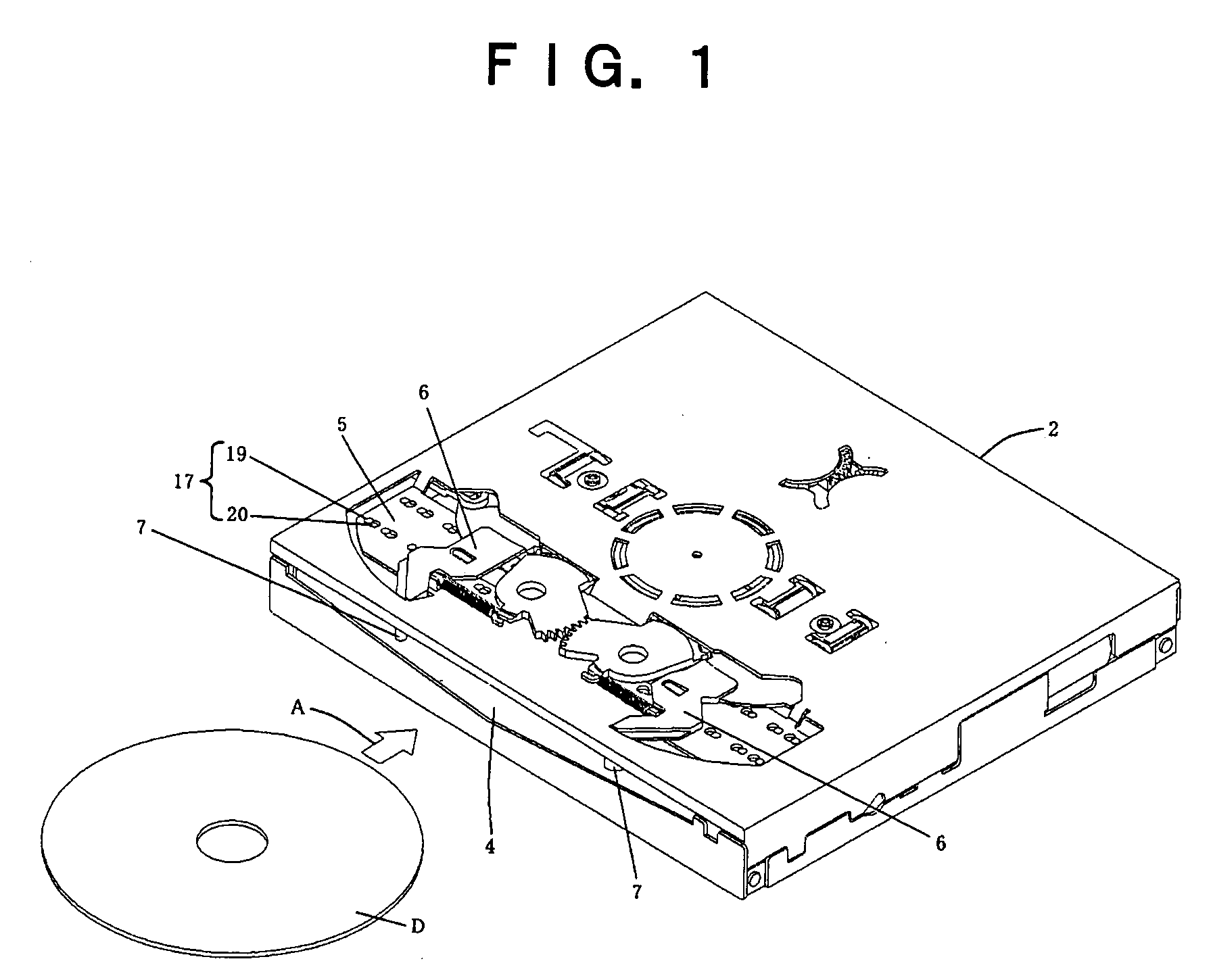 Disc guide of disc carrying device