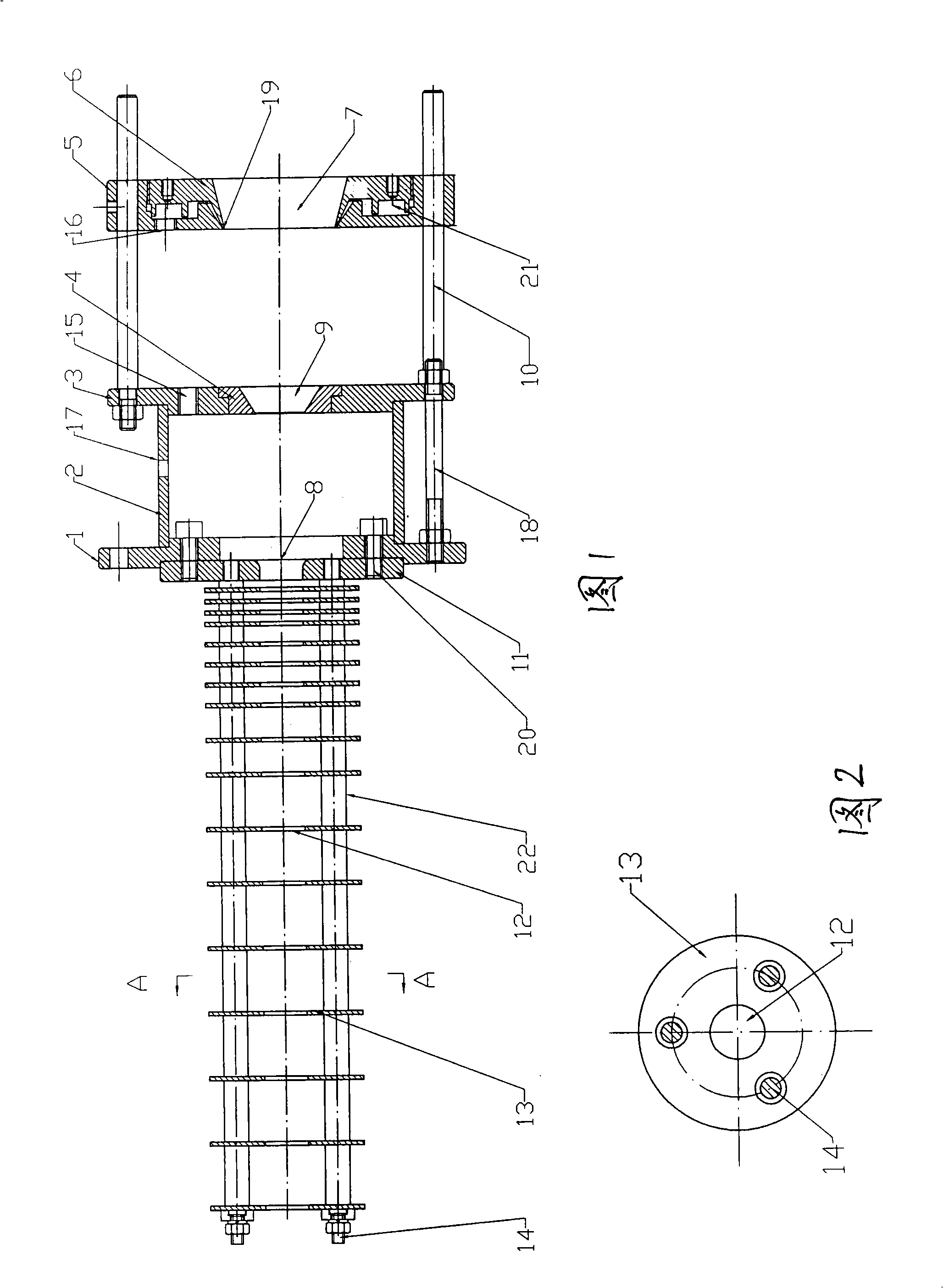 Immersion type plastic pipe sizing device